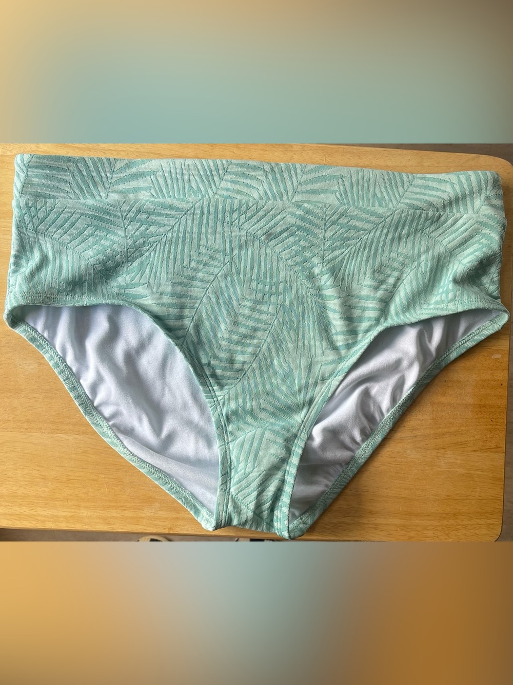 Teal High Waist Bikini Bottoms